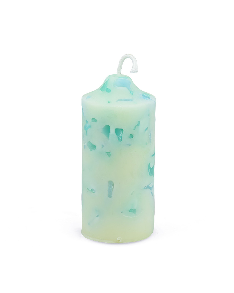 Koriandoli Kerze „türkis“