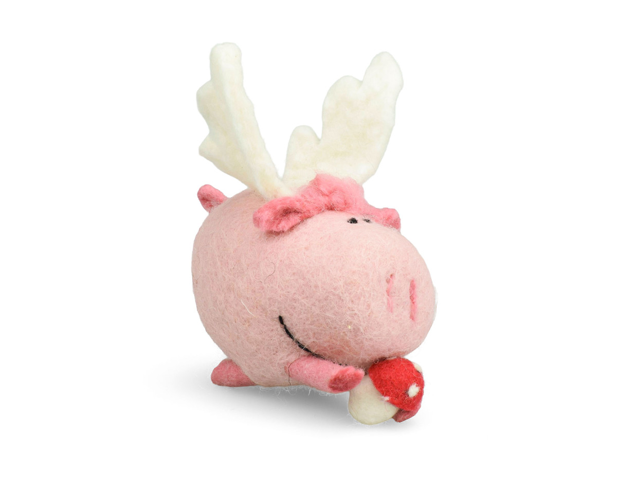 Fliegendes Schwein rosa