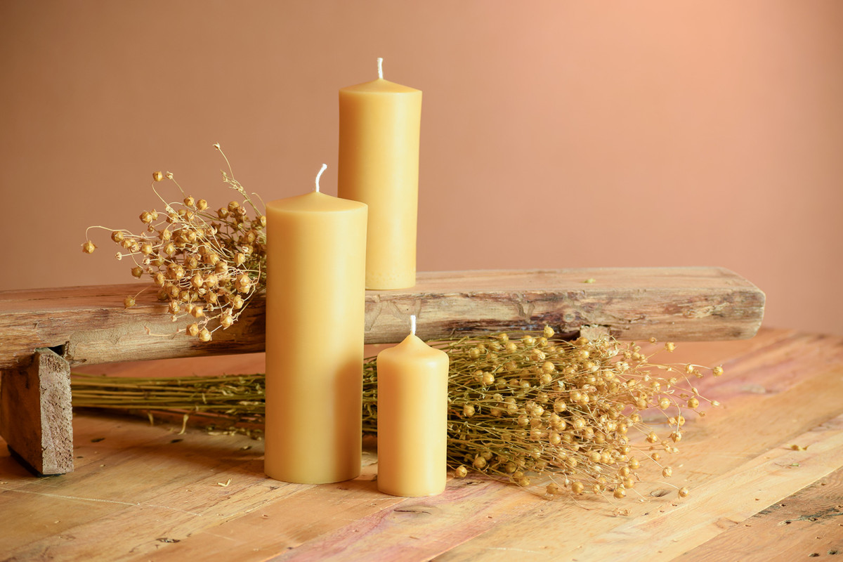 Kerze „gelb“