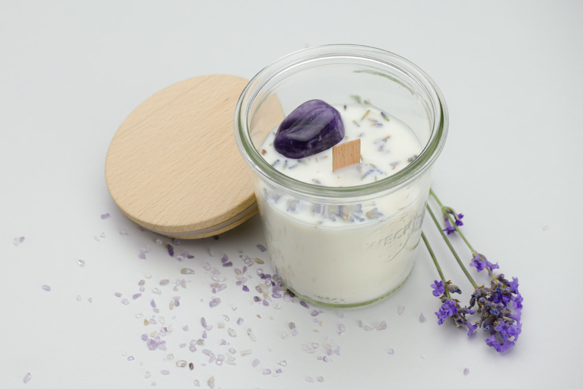 Aromakerze Lavendel Tonka